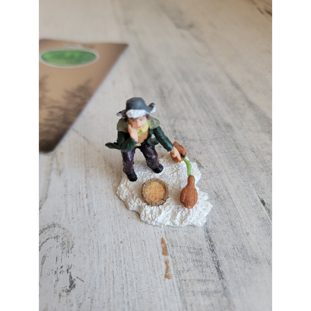 Enchanted Forest chicken fight food caterpillar vintage village accessory Xmas